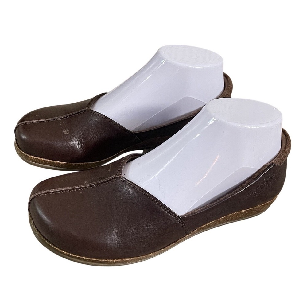 Stegmann Liesl Skimmer Ballet Flat Women 7 Brown Leather Loafer Shoes Slip On